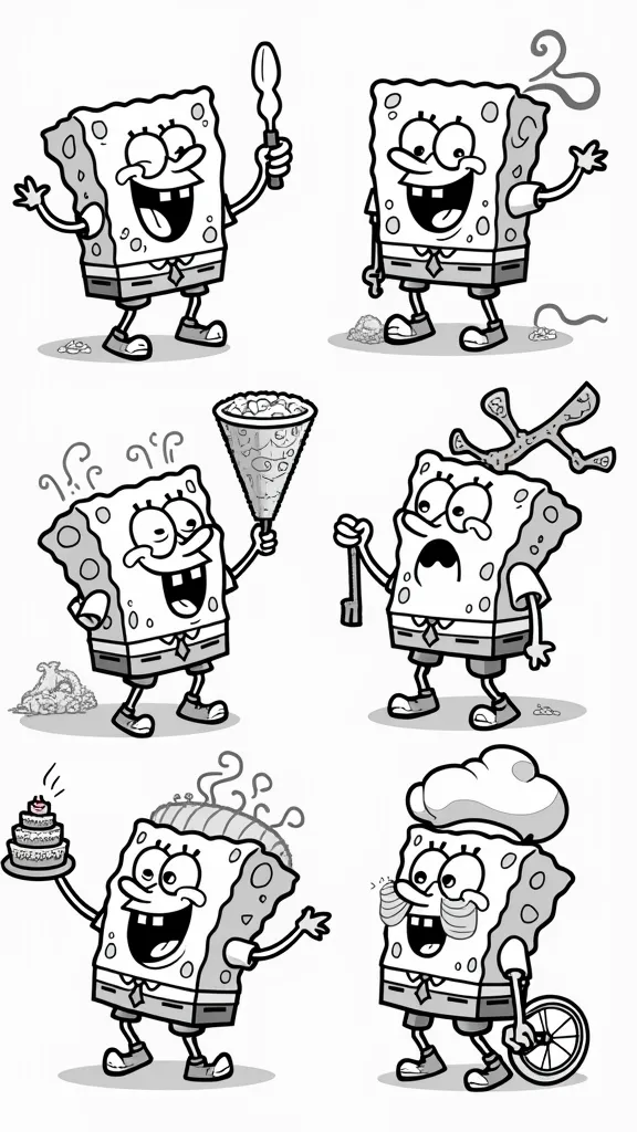 funny spongebob coloring pages